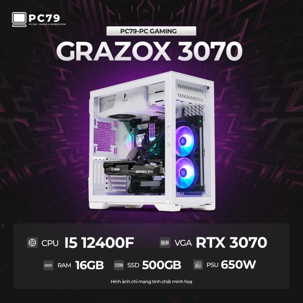 GRAZOX I5 12TH 3070 PC GAMING CU