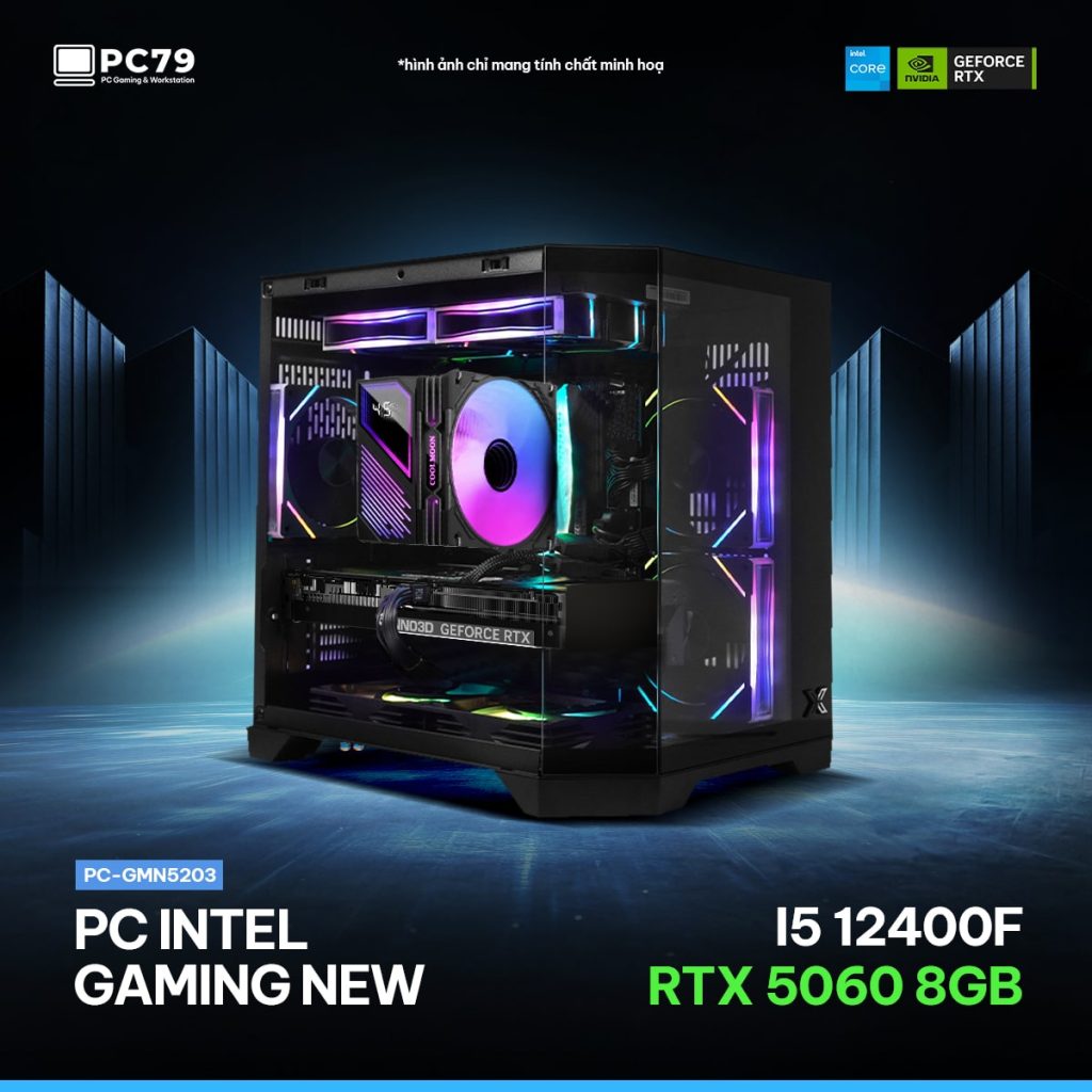 PC GAMING GMN5203 - I5 12400F - RTX 5060 - RAM 16G