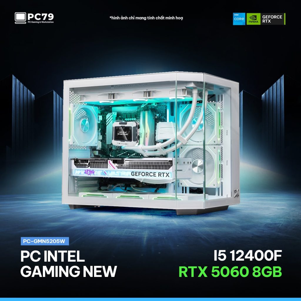 PC GAMING GMN5205W - I5 12400F - RTX 5060 - RAM 16G