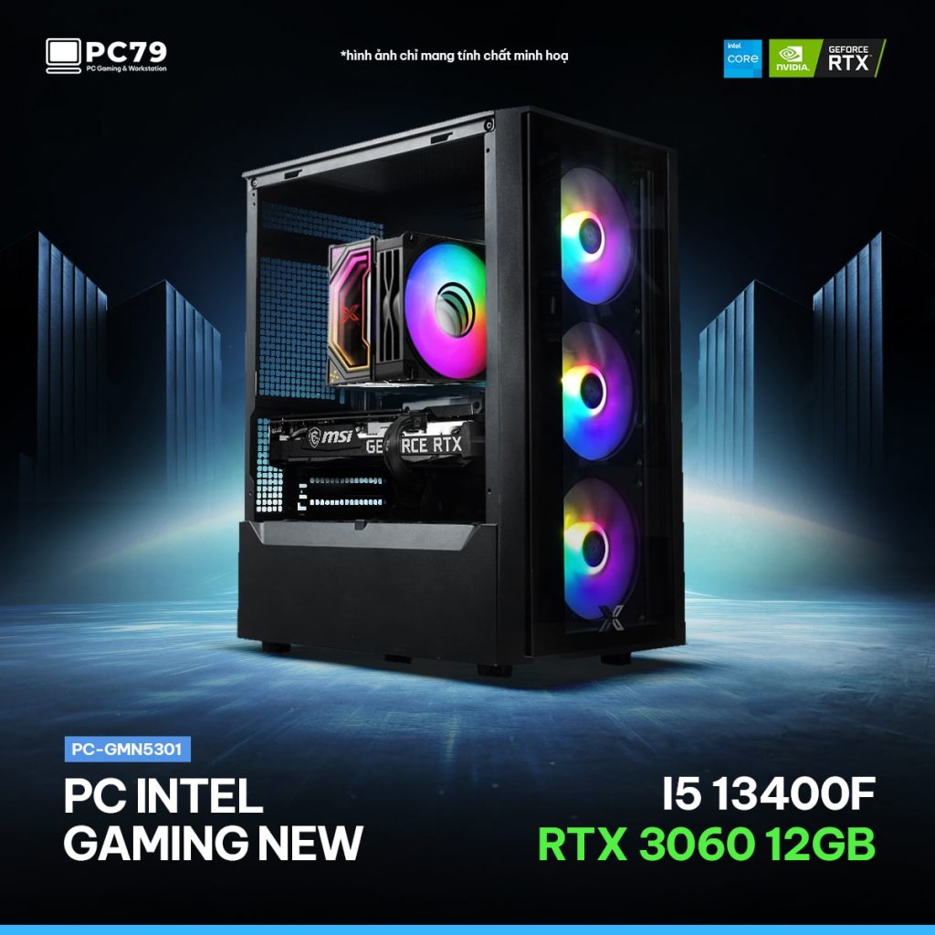 PC GAMING GMN5301 - I5 13400F - RTX 3060 - RAM 16GB