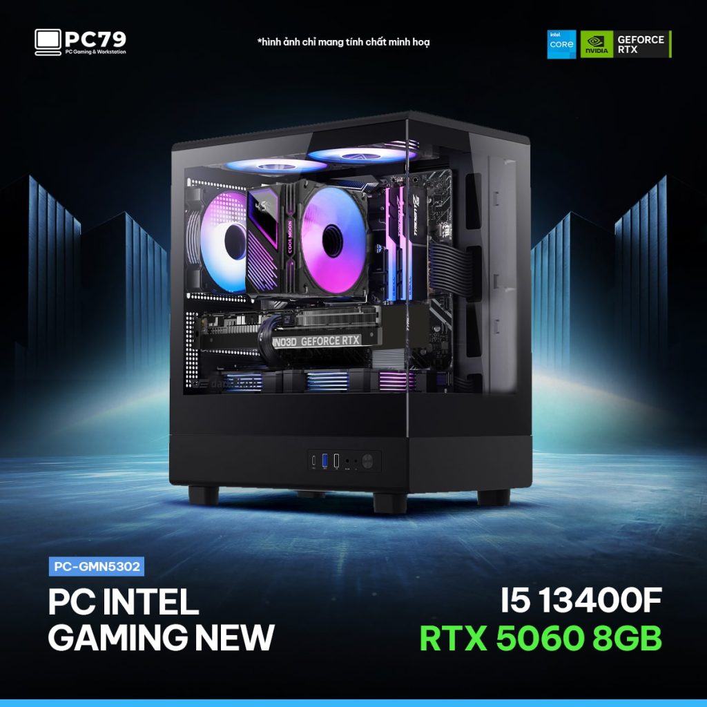PC GAMING GMN5302 - I5 13400F - RTX 5060 - RAM 16G