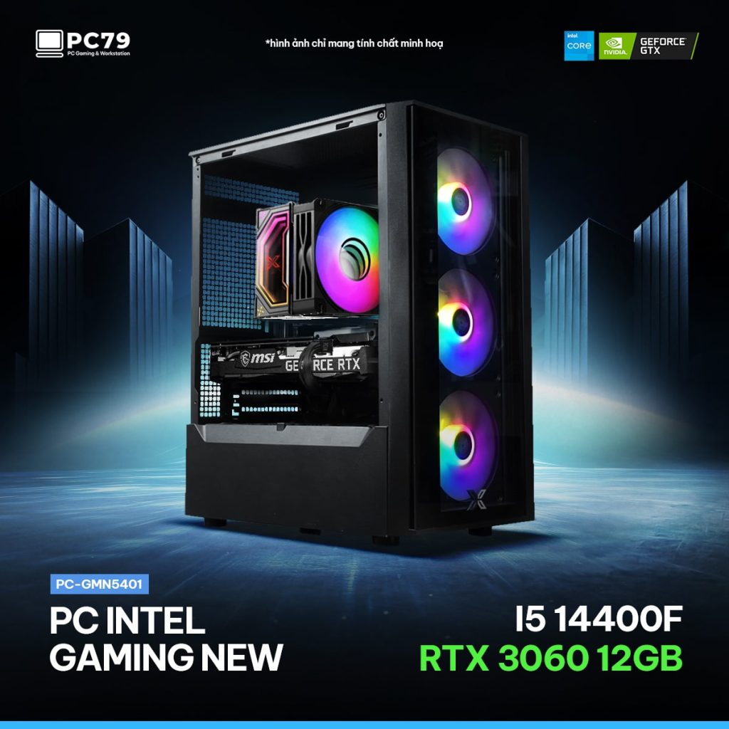 PC GAMING GMN5401 - I5 14400F - RTX 3060 - RAM 16G