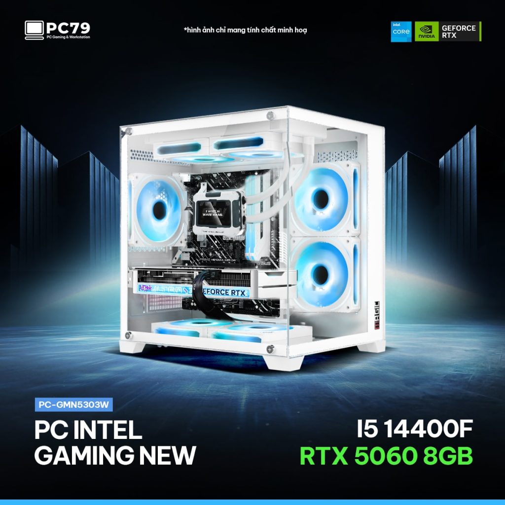 PC GAMING GMN5403W - I5 14400F - RTX 5060 - RAM 16G