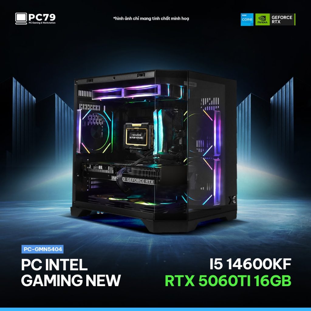 PC GAMING GMN5404 – I5 14600KF – RTX 5060 Ti 16G – RAM 32G
