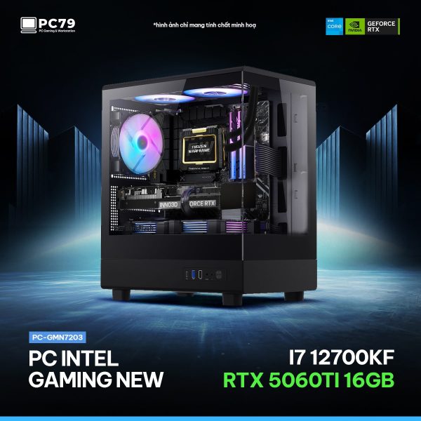 PC GAMING GMN7203 - I7 12700KF - RTX 5060TI - RAM 32G
