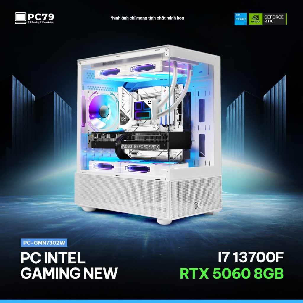 PC GAMING GMN7302W - I7 13700F - RTX 5060 - RAM 32G D5