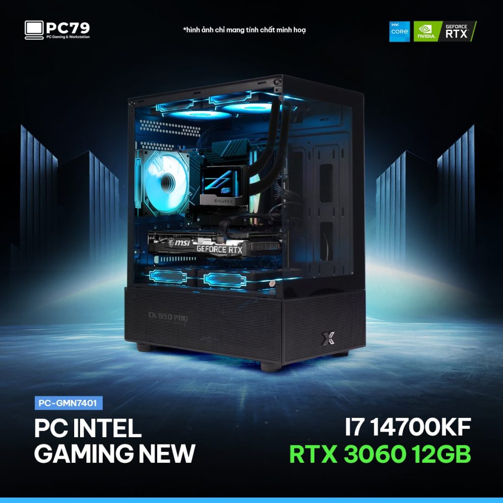 PC GAMING GMN7401 - I7 14700KF - RTX 3060 - RAM 32G