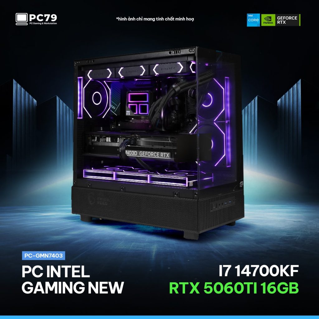 PC GAMING GMN7403 - I7 14700KF - RTX 5060TI - RAM 32G