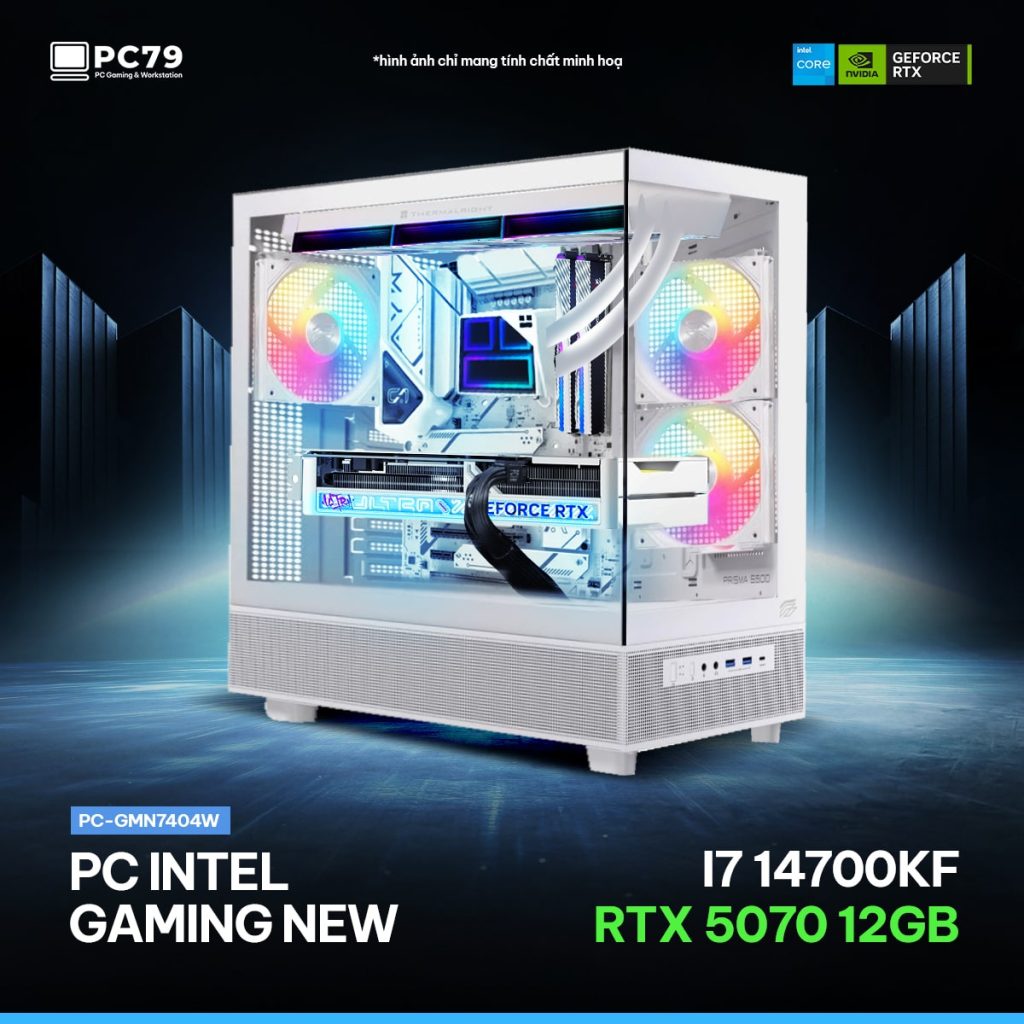 PC GAMING GMN7404W - I7 14700K - RTX 5070 - RAM 32G D5