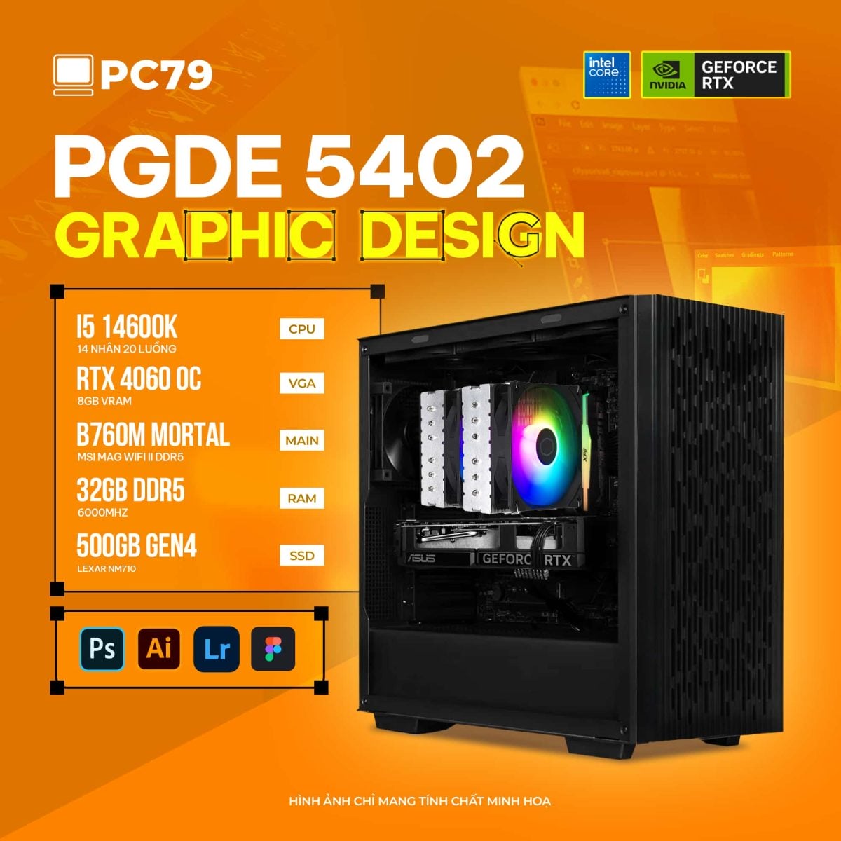 PC ĐỒ HOẠ NEW GRAPHIC DESIGN 5402