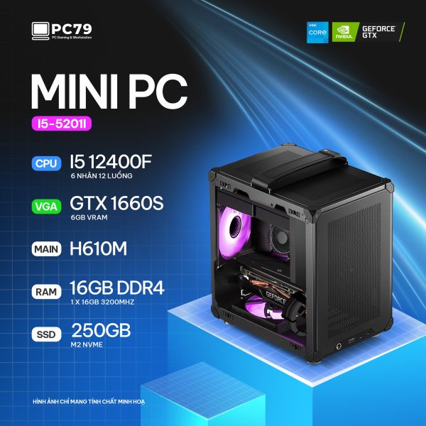 MINI PC i5-5201i – Jonsbo C6 i5-12400F GTX 1660S RAM 16G