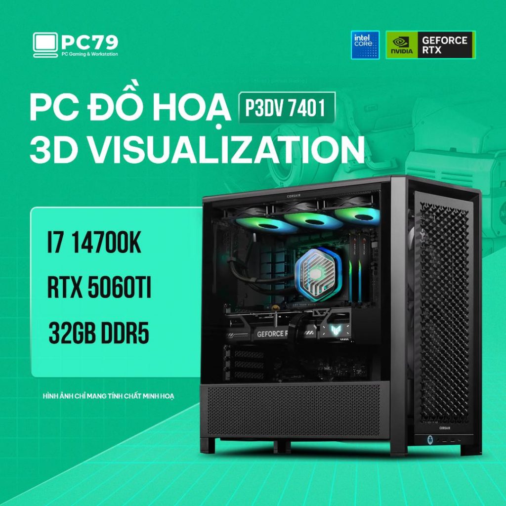PC ĐỒ HOẠ 3D VISUALIZATION P3DV 7401