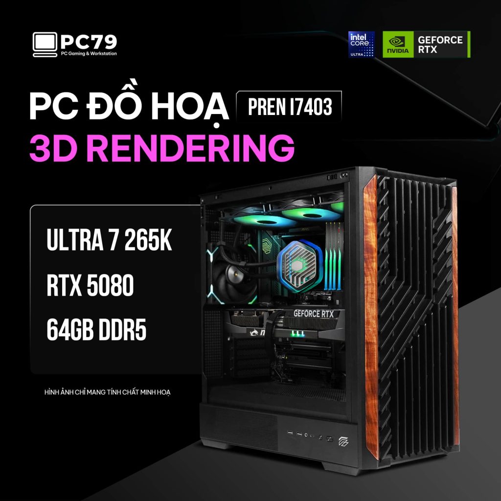 PC ĐỒ HOẠ NEW 3D RENDERING PREN I7403