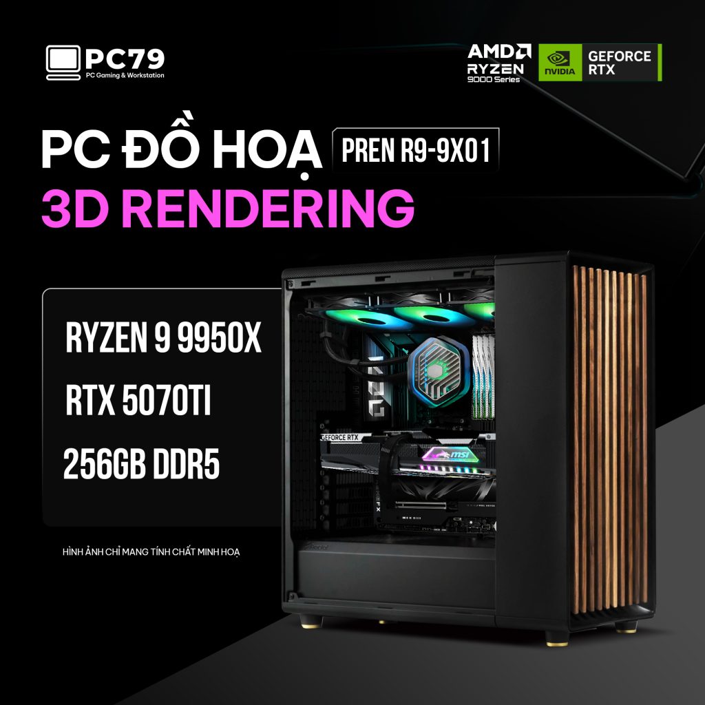 PC ĐỒ HOẠ NEW 3D RENDERING PREN R9-9X01 (1)