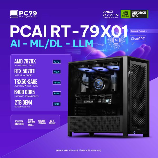 PC ĐỒ HOẠ NEW AI MACHINE LEARNING PCAI RT-79X01