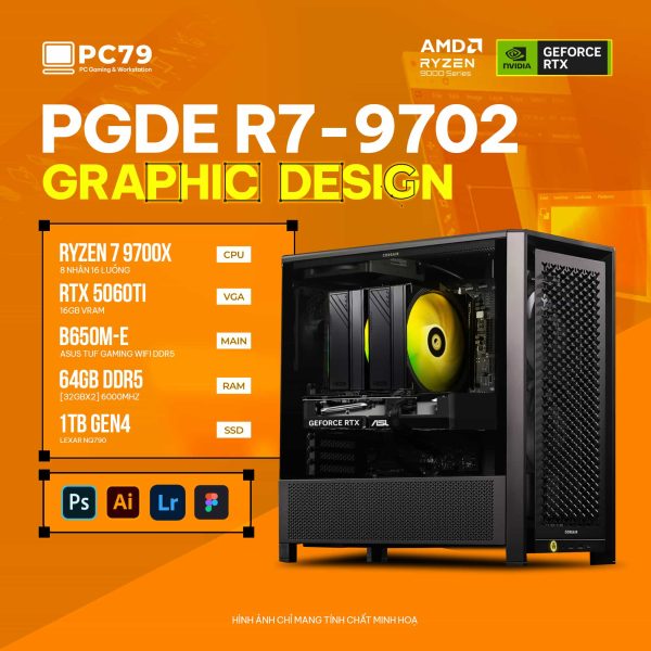 PC ĐỒ HOẠ NEW GRAPHIC DESIGN PGDE R7-9702