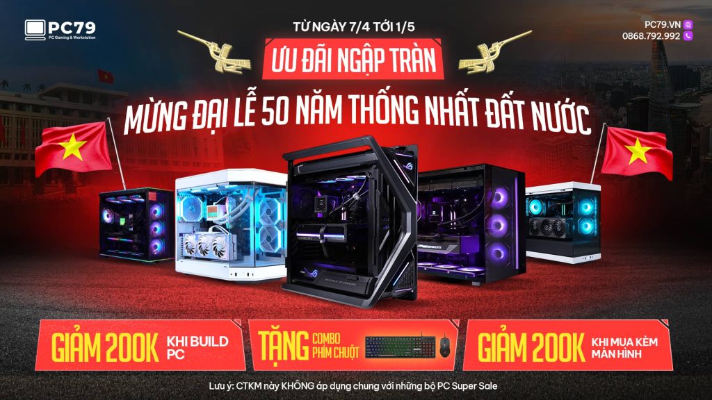 CTKM Mừng Đại Lễ 50 Năm Thống Nhất Nước - Banner website