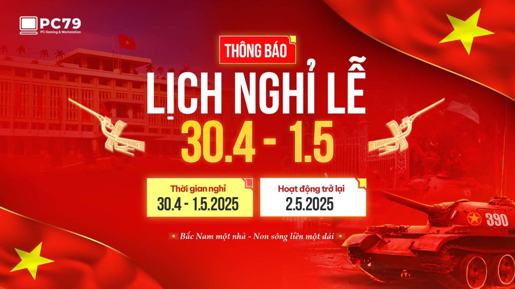 Thông báo nghỉ lễ 30.4 - 1.5 PC79 website
