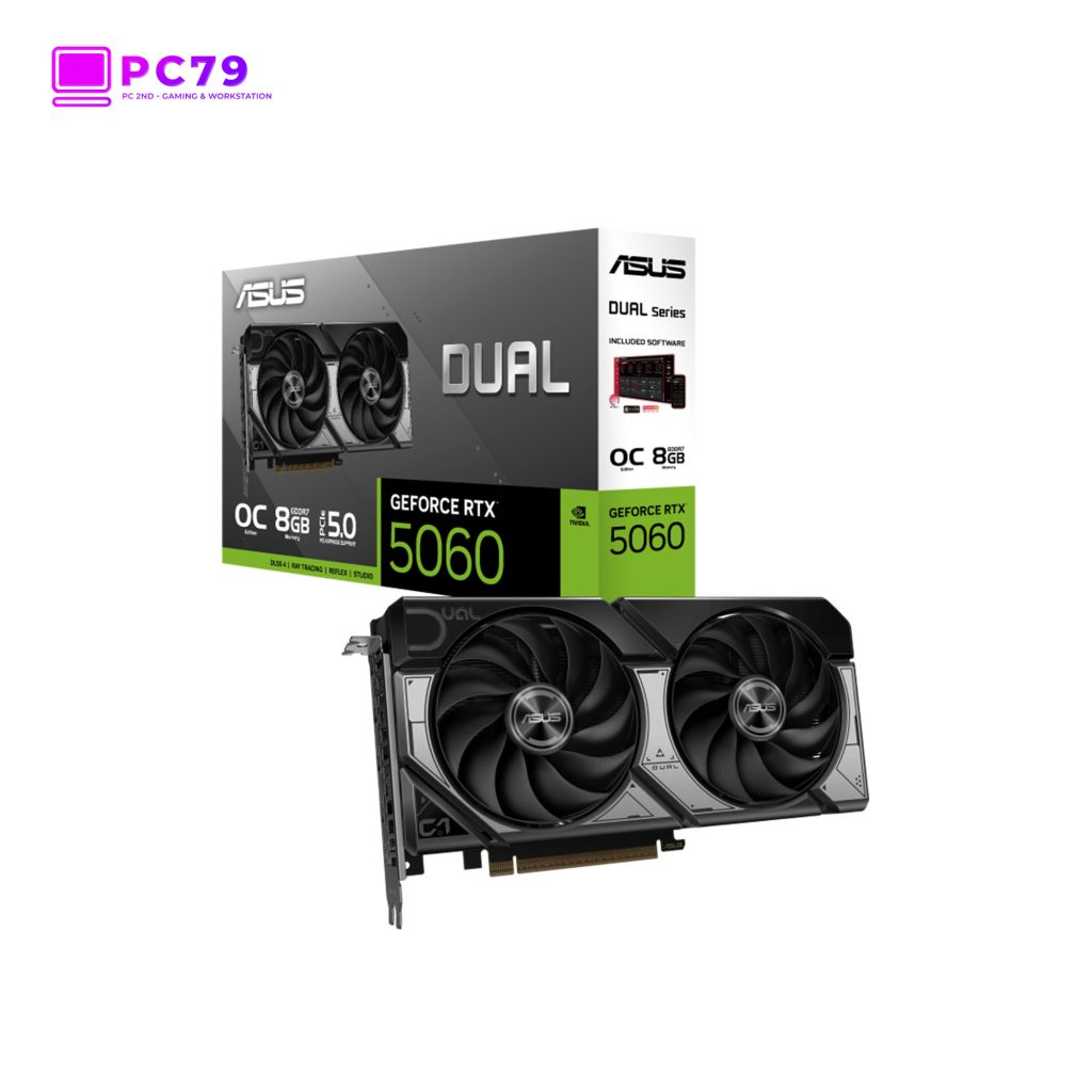 Card Đồ Hoạ ASUS Dual GeForce RTX™ 5060 8GB GDDR7 OC Edition