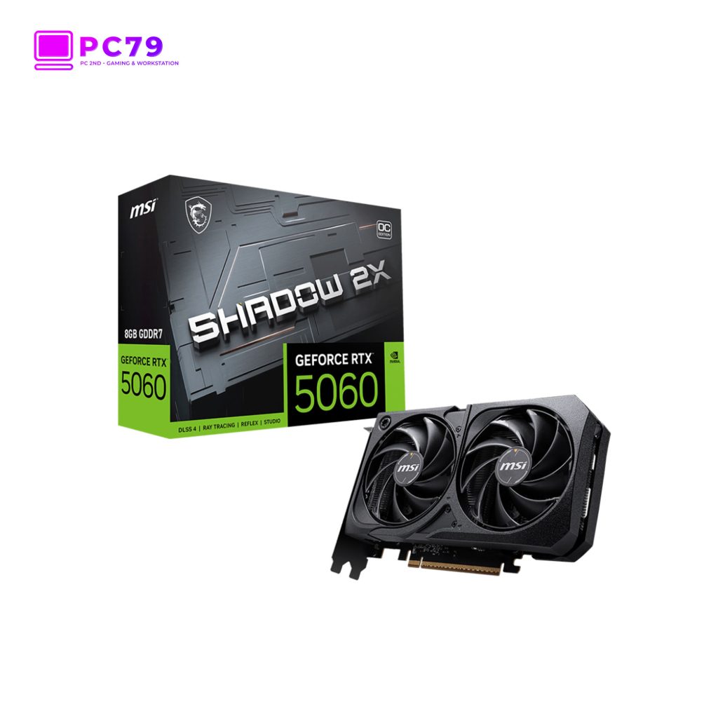 Card Màn Hình MSI GeForce RTX™ 5060 8G SHADOW 2X OCCard Màn Hình MSI GeForce RTX™ 5060 8G SHADOW 2X OC