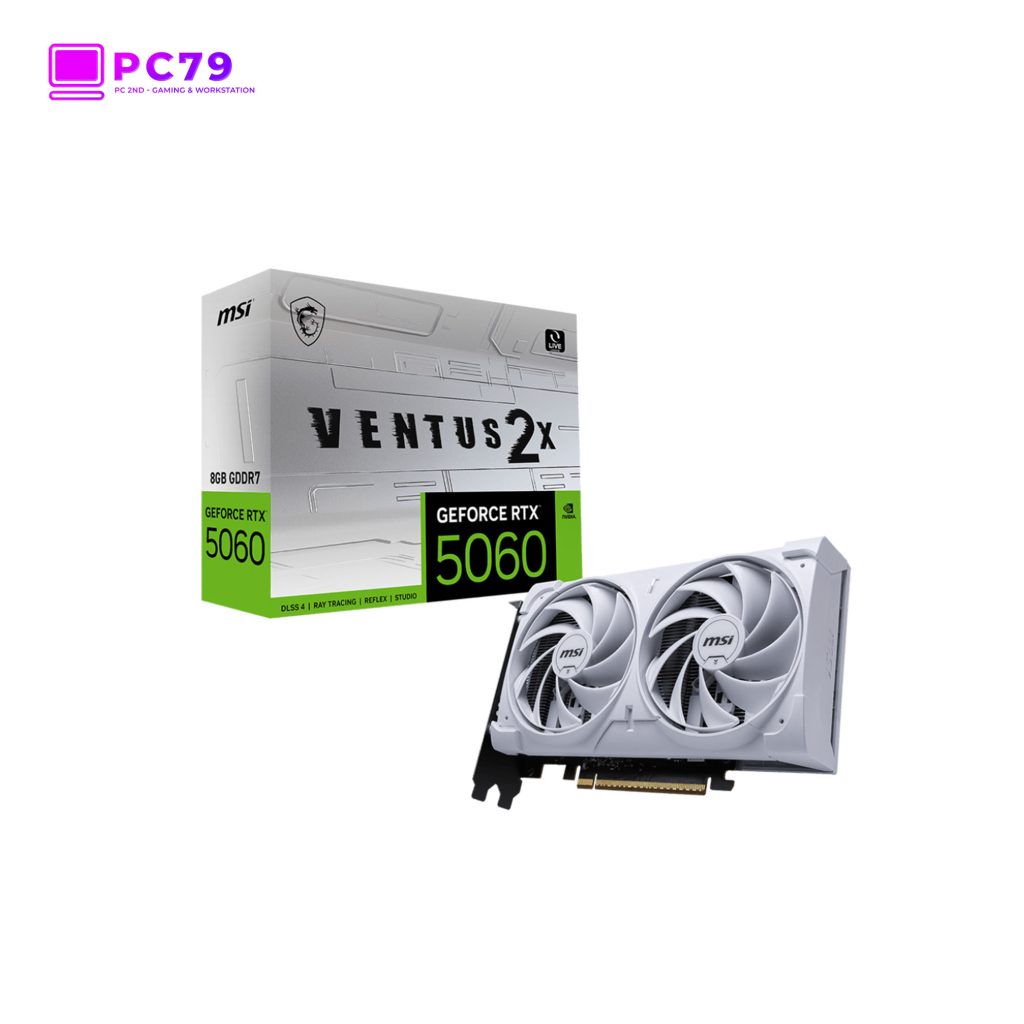Card Màn Hình MSI GeForce RTX™ 5060 8G VENTUS 2X WHITE