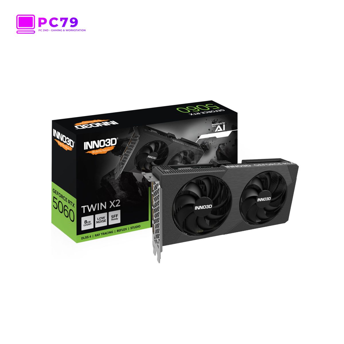 Card Màn Hình INNO3D GeForce RTX™ 5060 TWIN X2
