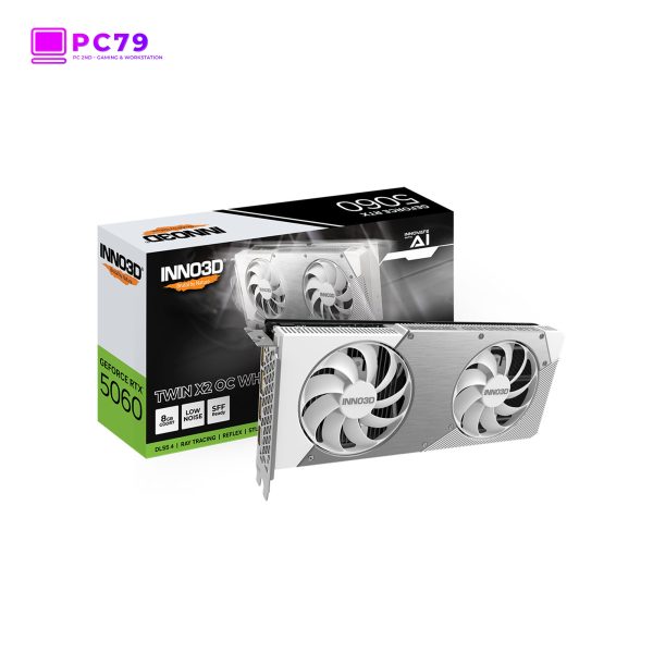 Card Màn Hình INNO3D GeForce RTX™ 5060 TWIN X2 OC WHITE