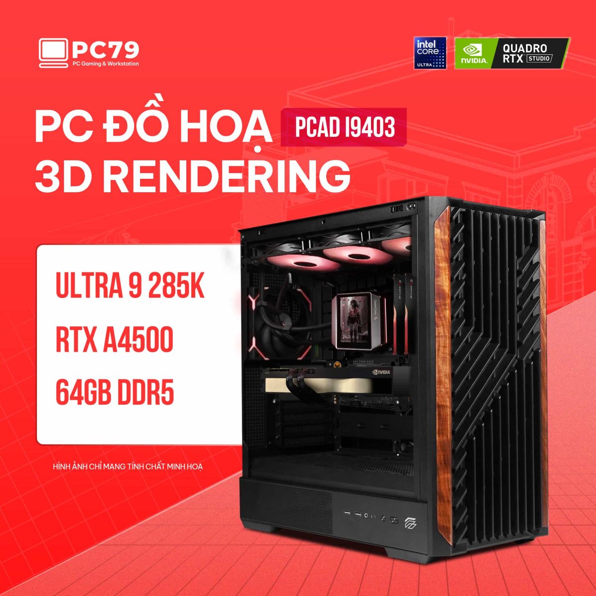 PC ĐỒ HOẠ NEW CAD PCAD I9403