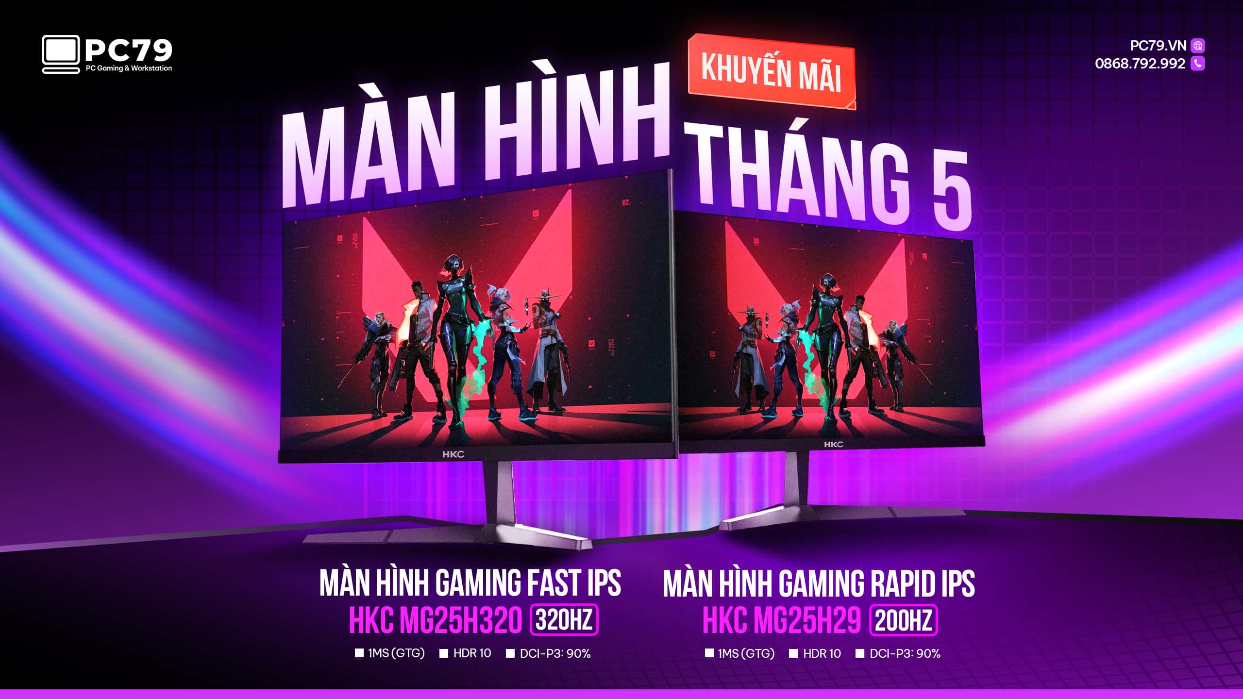 PC79 KHUYẾN MÃI MÀN HÌNH THÁNG 5