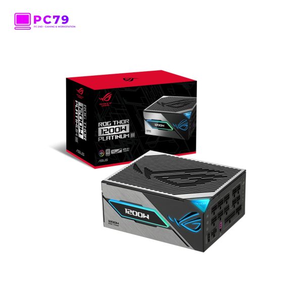 Nguồn ASUS ROG THOR 1200 P3 1200W PLATINUM III – Nguồn PC Hiệu Suất Siêu Cao, Full Modular RGB