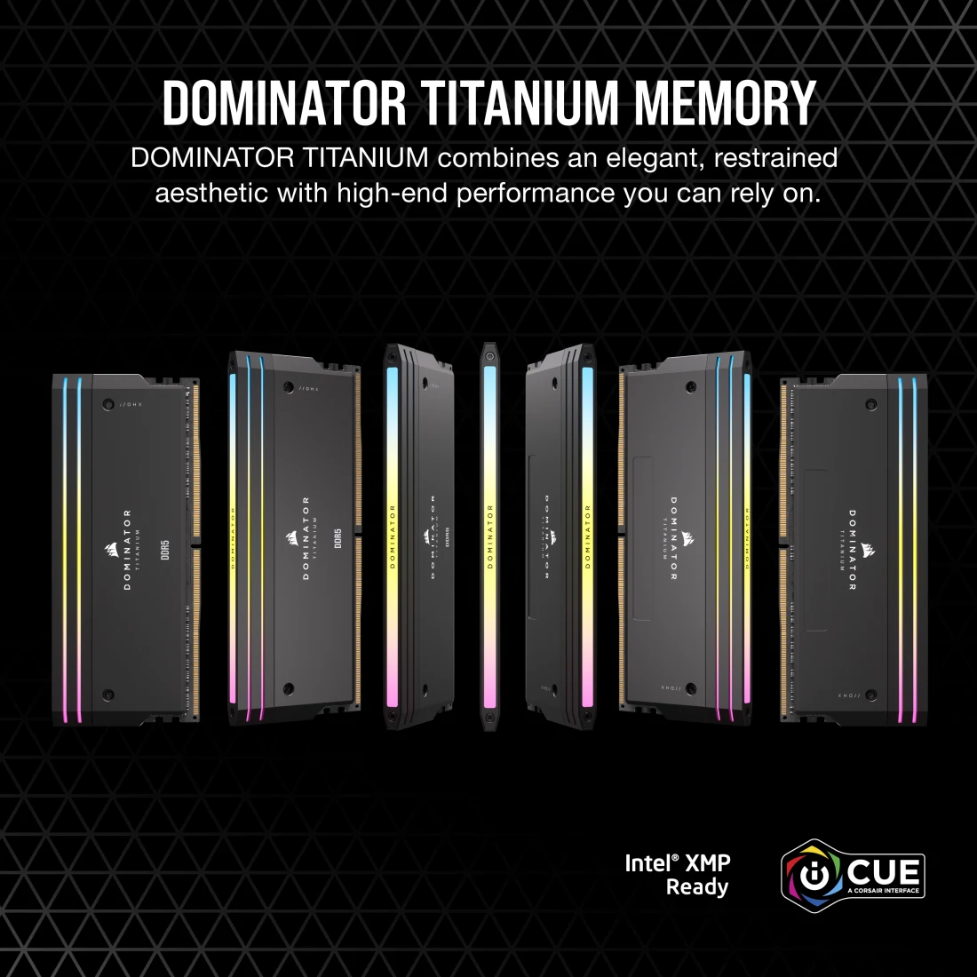 RAM Corsair Dominator Titanium RGB Black 64GB DDR5 (2x32GB) 6000MHz
