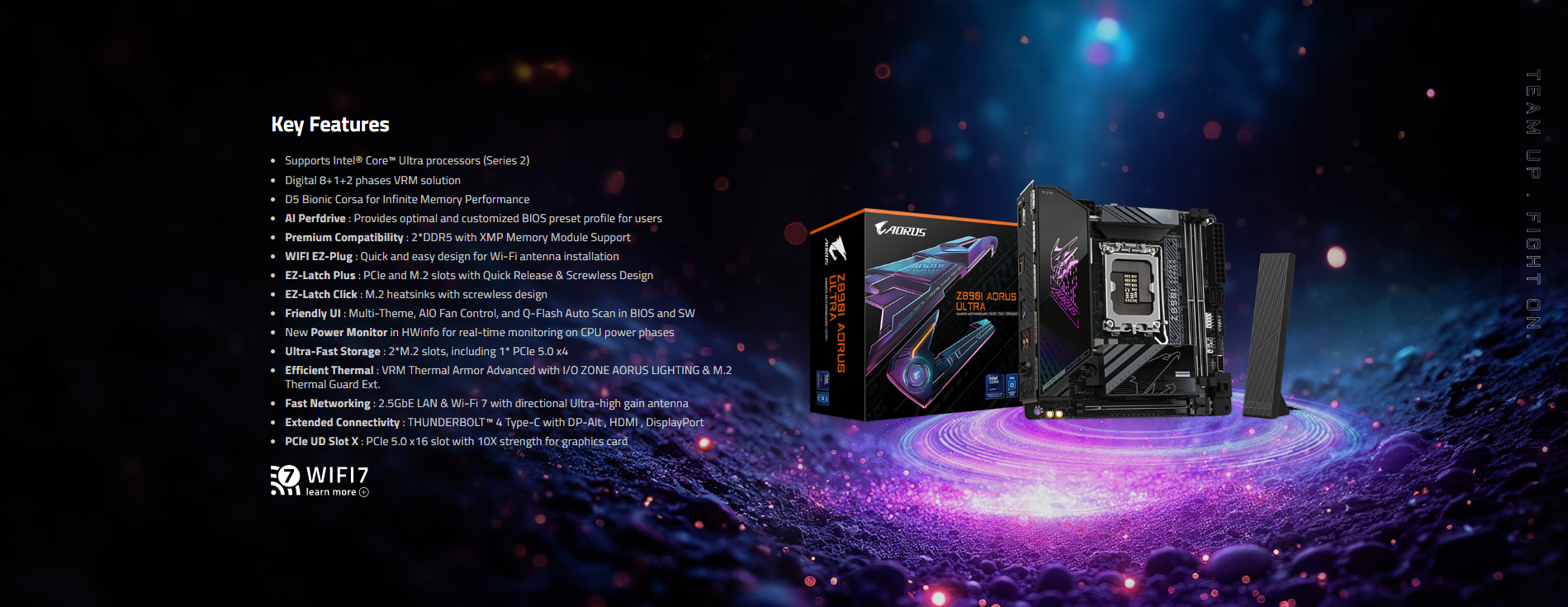 Mainboard GIGABYTE Z890I AORUS ULTRA DDR5 h1