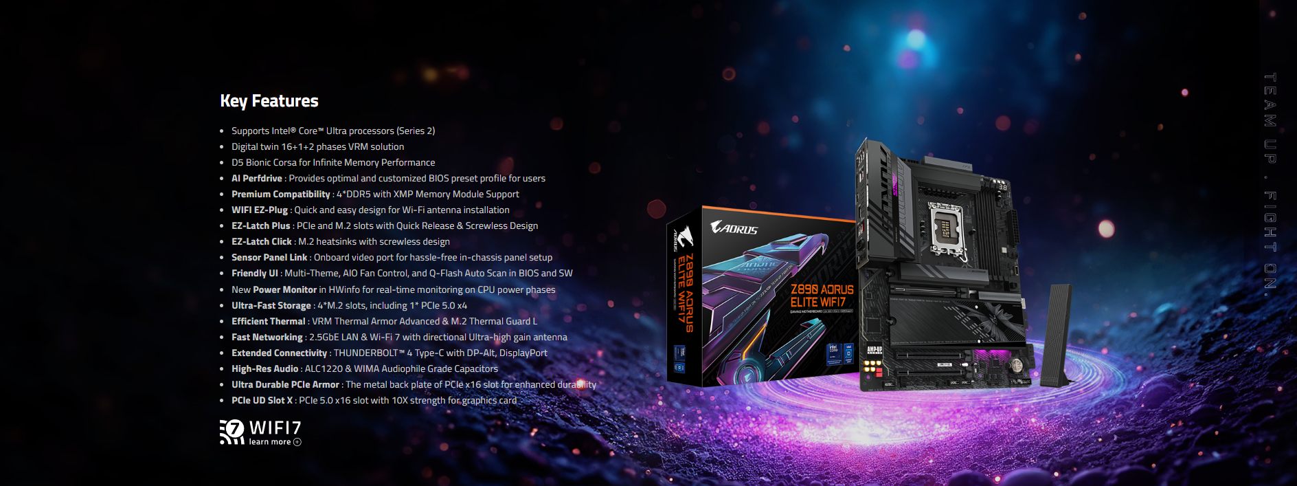 Mainboard GIGABYTE Z890 AORUS ELITE WIFI7