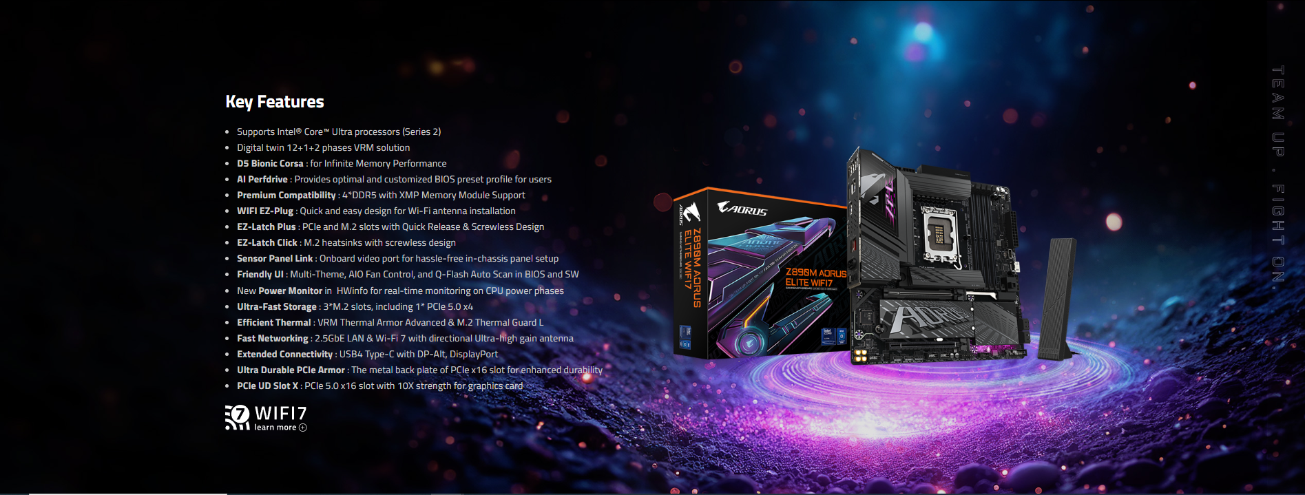 Mainboard GIGABYTE Z890M AORUS ELITE WIFI7