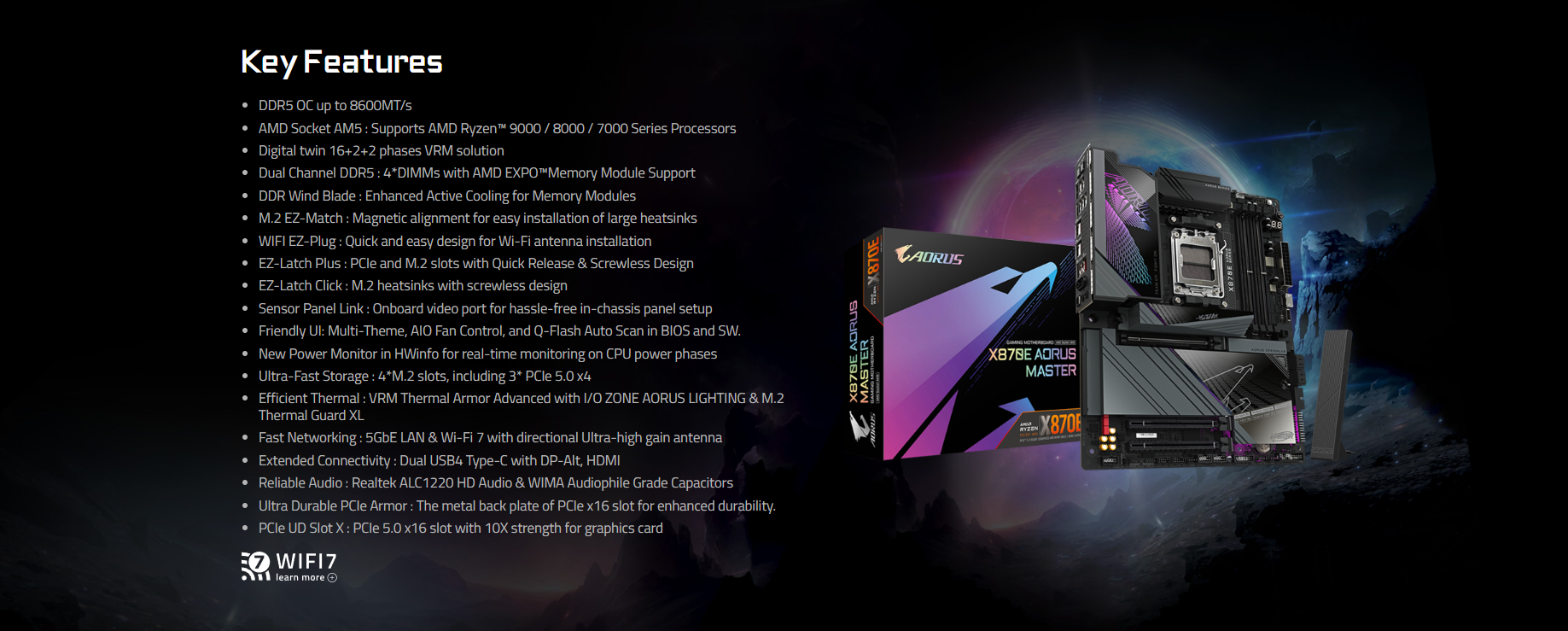 Mainboard GIGABYTE X870E AORUS MASTER 1
