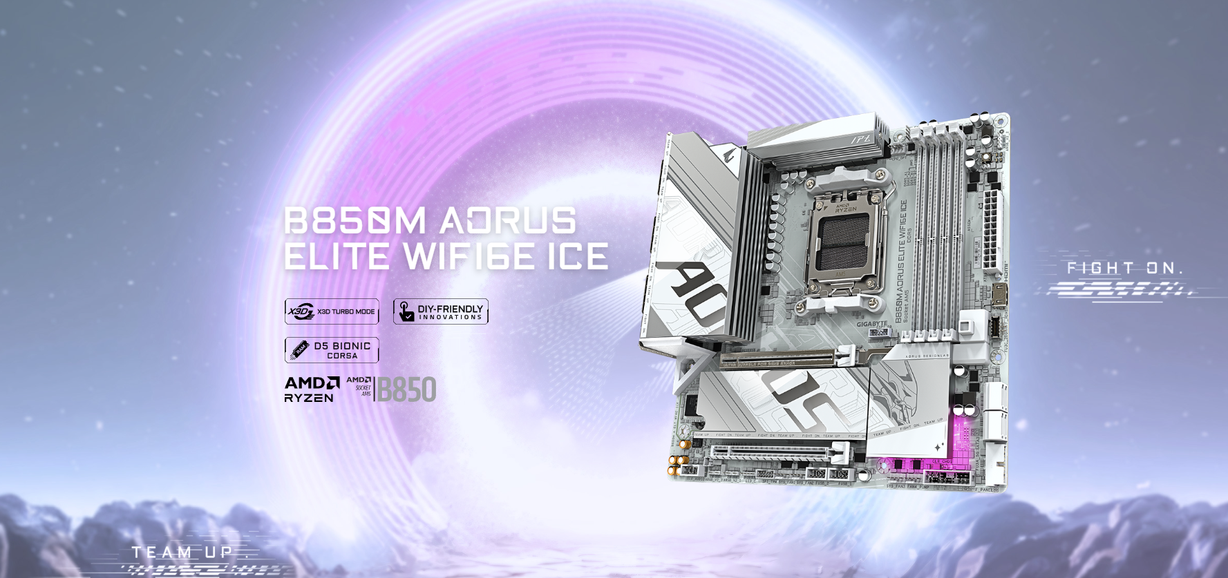 Mainboard GIGABYTE B850M AORUS ELITE WIFI6E ICE