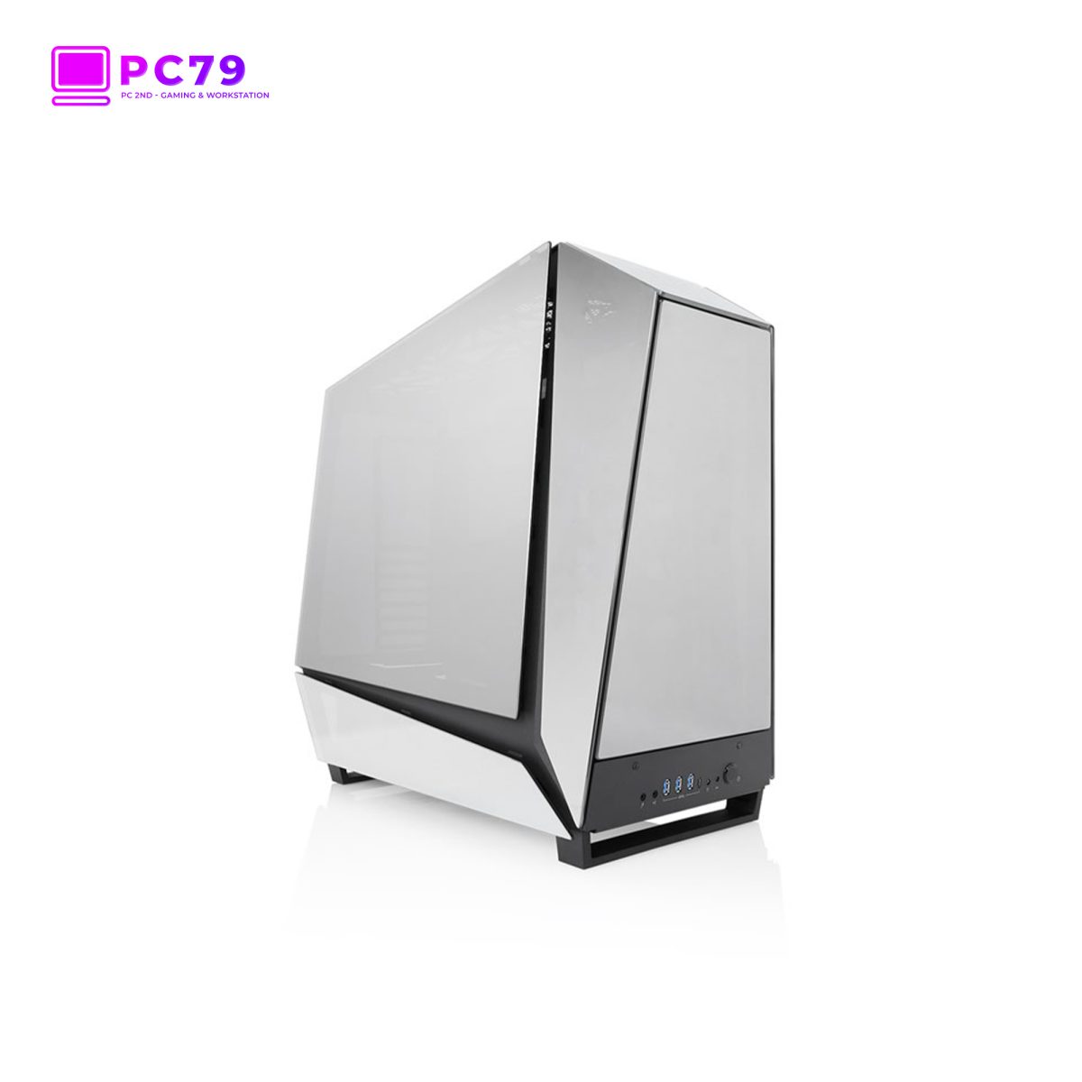 Case In-Win Tòu 2.0 - Mirror Tempered Glass Limited Edition Full-Tower ĐenBạc