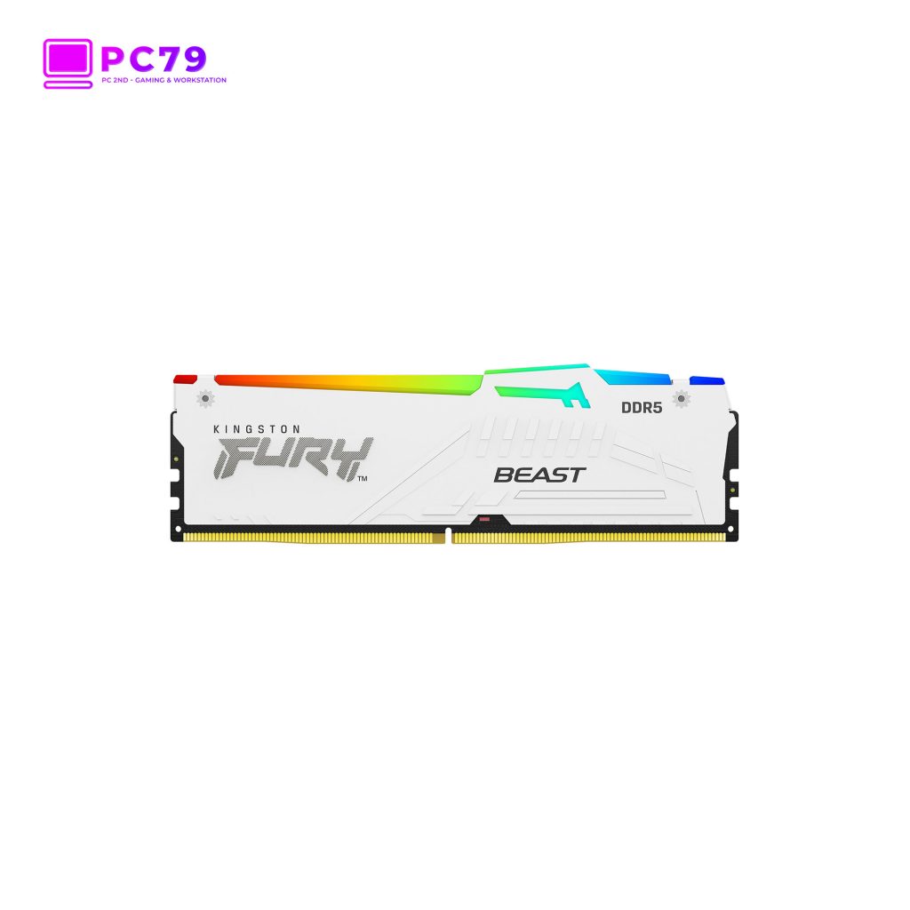 RAM Kingston Fury Beast RGB White 32GB (2x16GB) DDR5 5600MHz