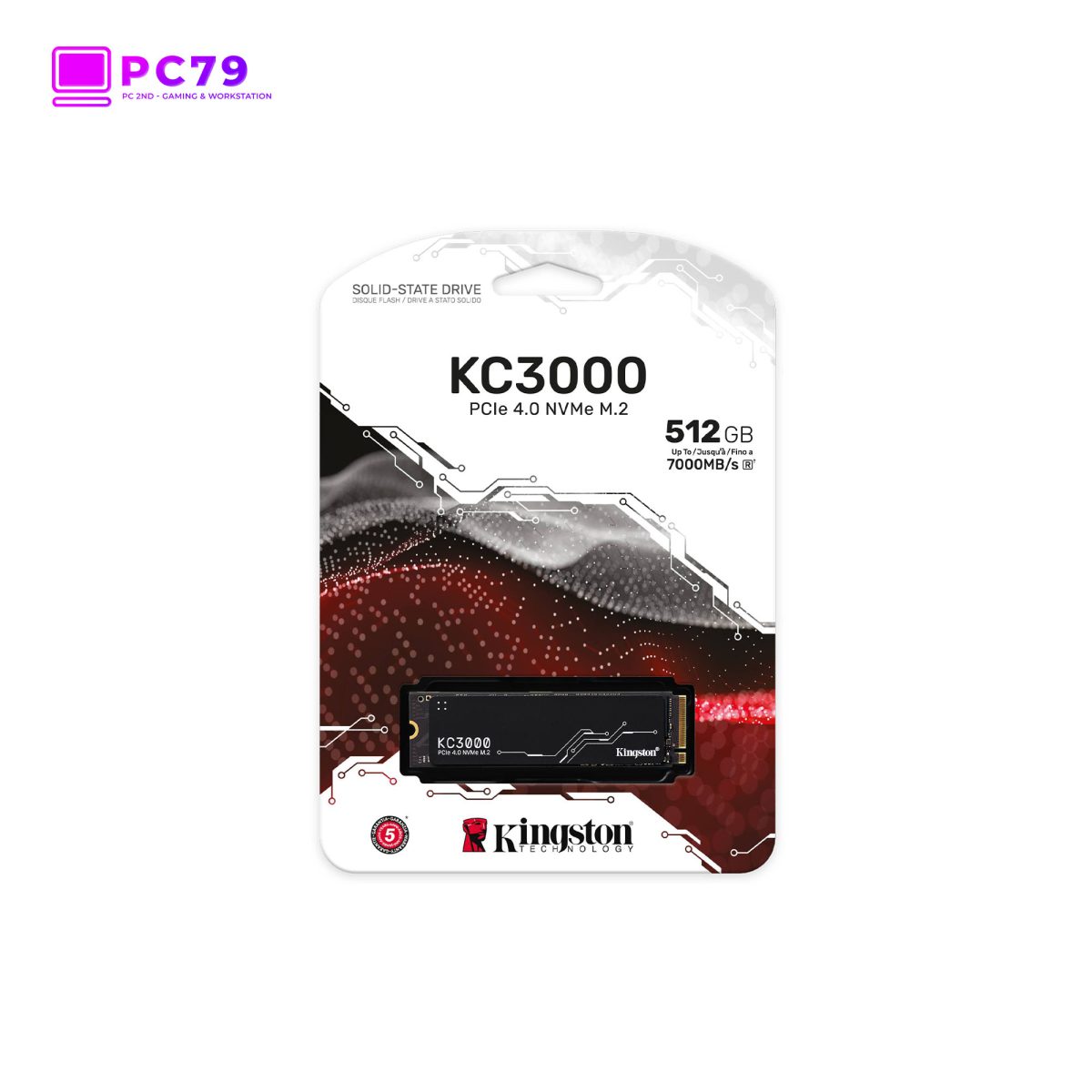 Ổ Cứng SSD KINGSTON KC3000 512GB NVMe M2 PCIe Gen4 x4Ổ Cứng SSD KINGSTON KC3000 512GB NVMe M2 PCIe Gen4 x4