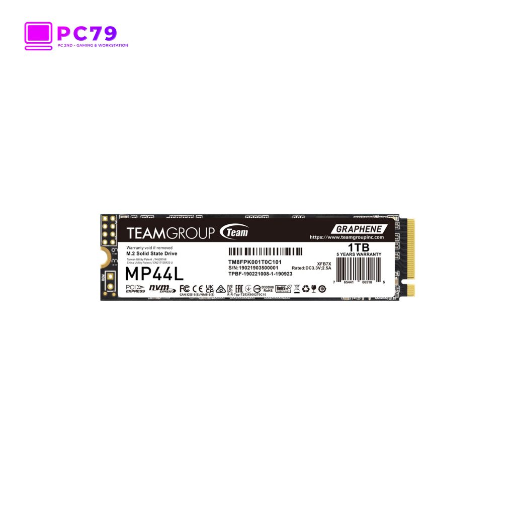 Ổ Cứng SSD TeamGroup MP44L 1TB NVMe M2 PCIe Gen4 x4