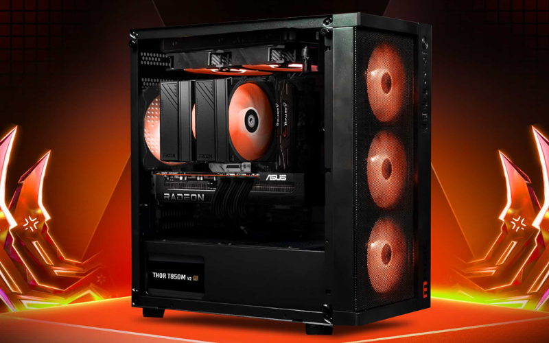 PC Gaming Ryzen 7 7800X3D RX 9070 XT 32GB DDR5 – Gaming 2K/4K, Stream, Đồ họa mạnh mẽ