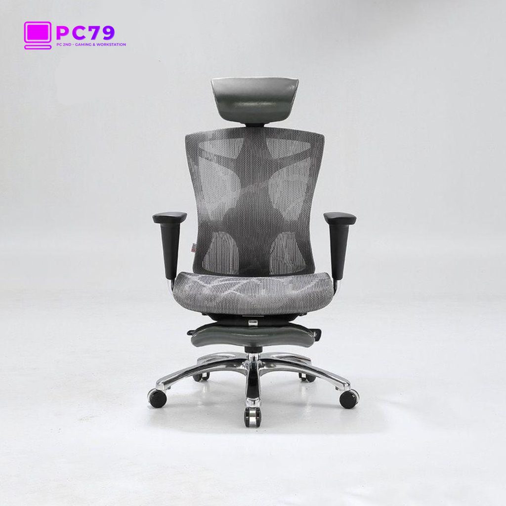 Ghế Công Thái Học Sihoo V1 Black (có kê chân)
