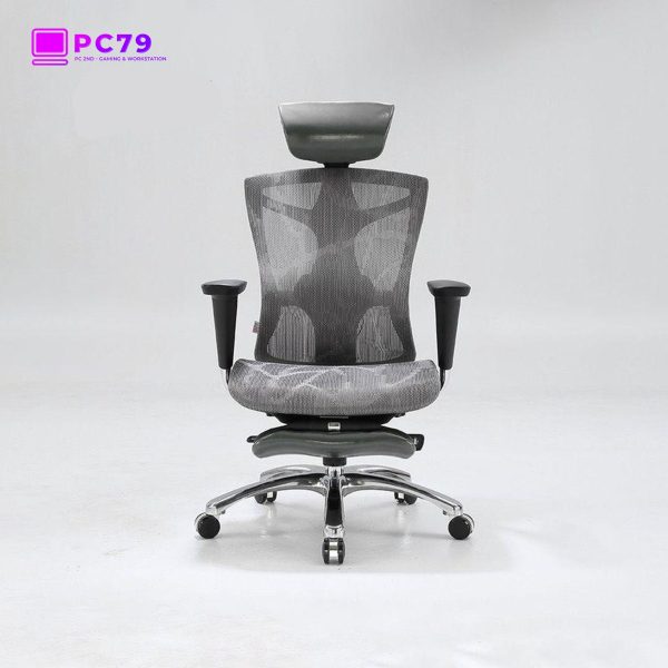 Ghế Công Thái Học Sihoo V1 Black (có kê chân)