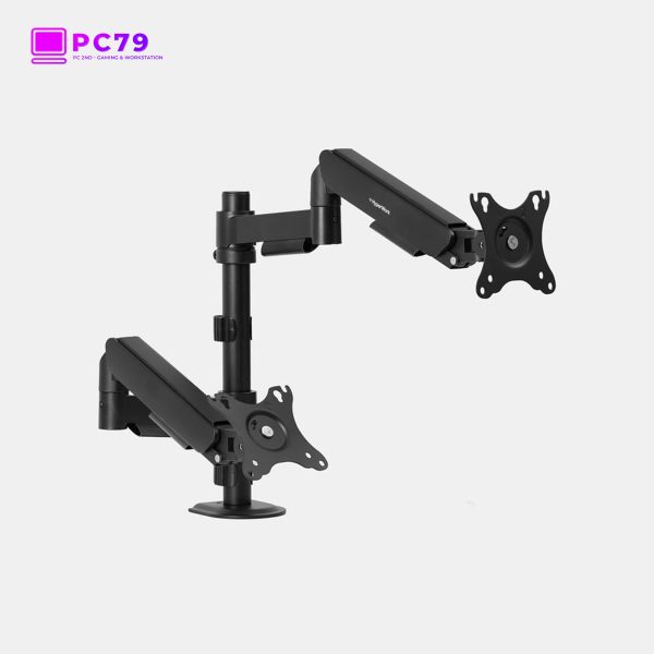 Giá Đỡ Màn Hình Đôi HyperWork P1 Dual HPW-DPA01-BLK – Linh hoạt, chắc chắn, hỗ trợ 2 màn 32 inch