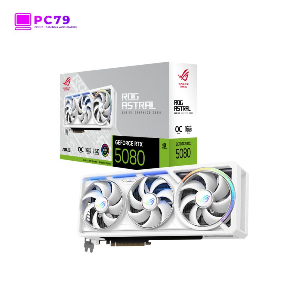 ROG Astral GeForce RTX™ 5080 16GB GDDR7 WHITE OC Edition 1
