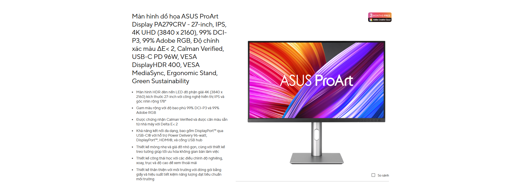 Màn hình ASUS ProArt PA279CRV