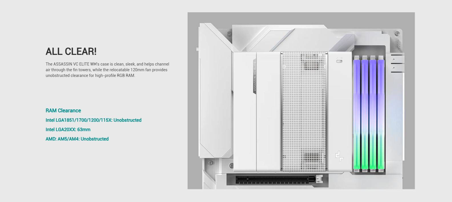 Tản nhiệt khí Deepcool ASSASSIN VC ELITE White