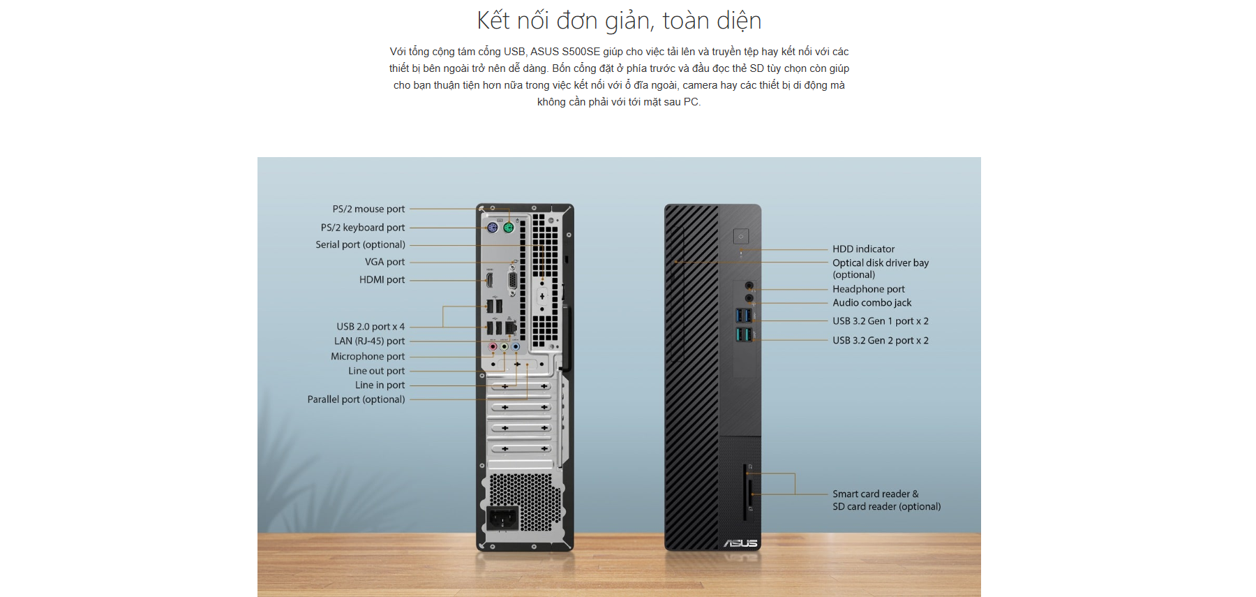 Bộ Máy Tính ASUS S500SE - 313100070W