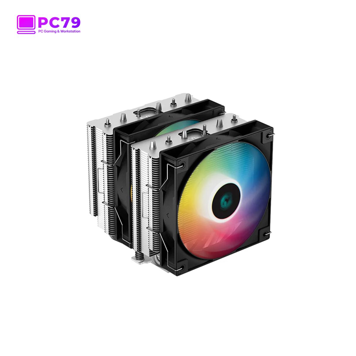 Tản nhiệt khí Deepcool AG620 ARGB Dual Tower - Black