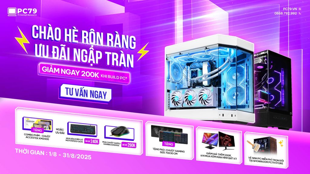 CHÀO HÈ RỘN RÀNG - ƯU ĐÃI NGẬP TRÀN Banner PC79 Store